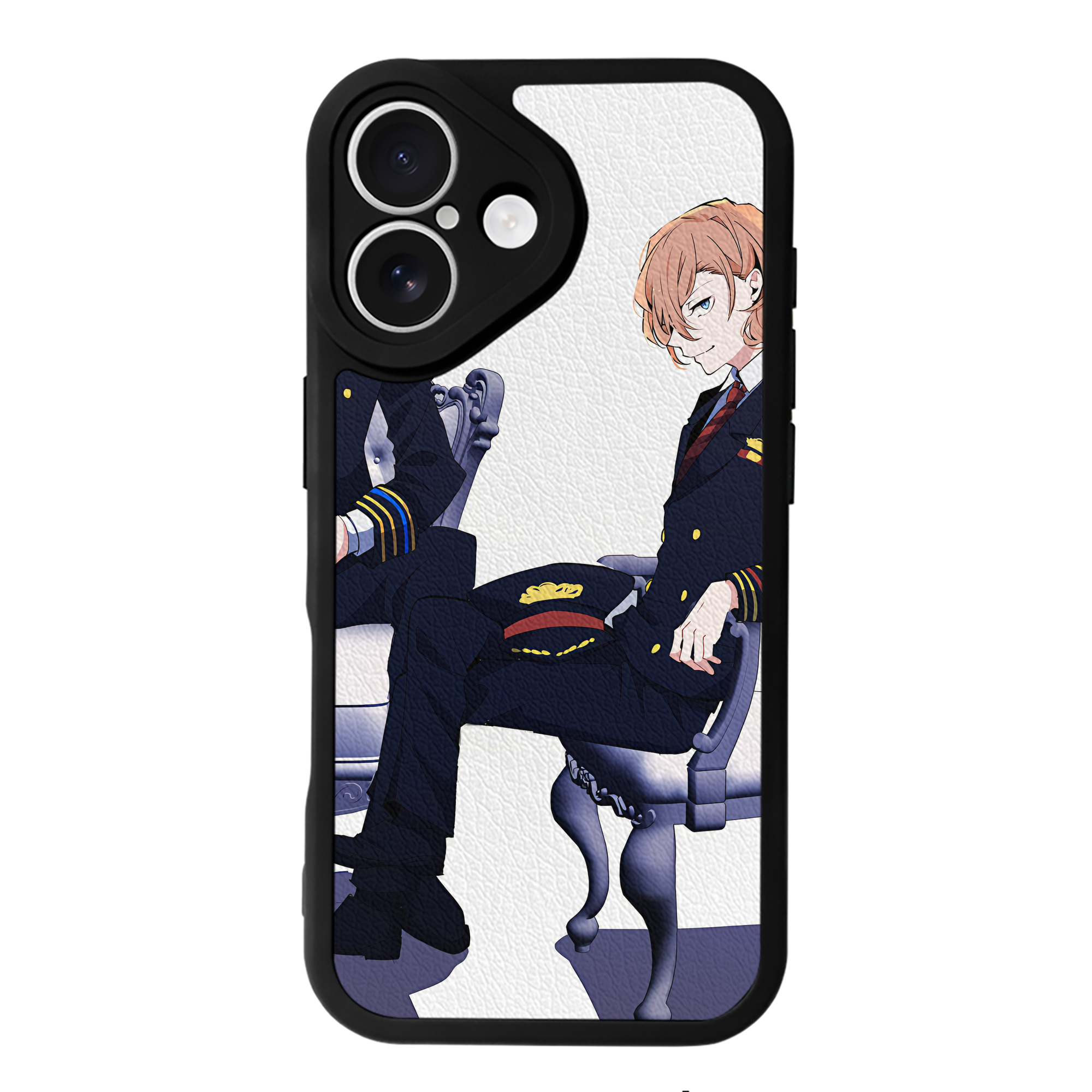 （画像用） 文豪ストレイドッグス Bungo Stray Dogs 【iPhone 16シリーズ対応】シリコンスマホケース（レザー調） 材質：シリコン